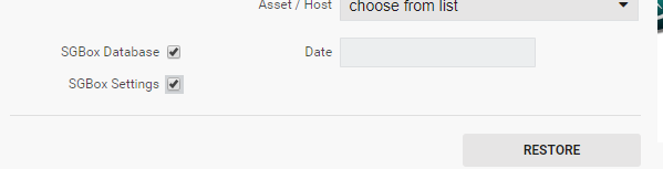 SGBox Restore