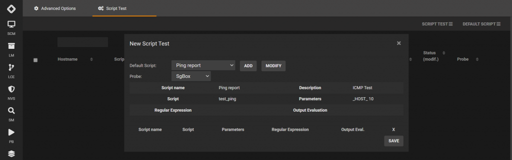 Create a new test script