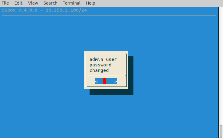 Reset Admin password
