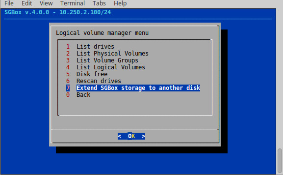 Extend Data Disk (SGBox V4)