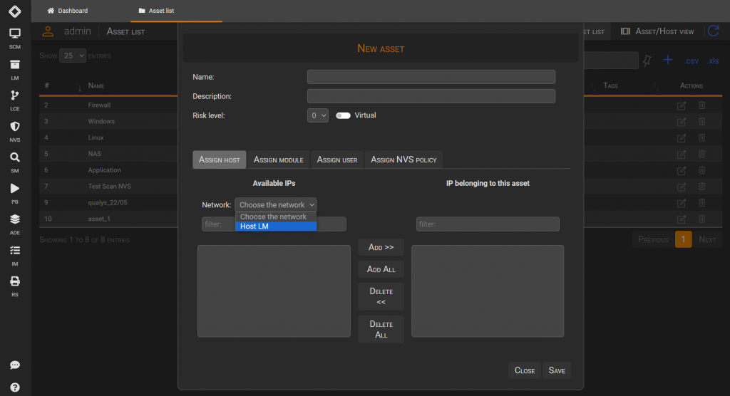 Create an asset