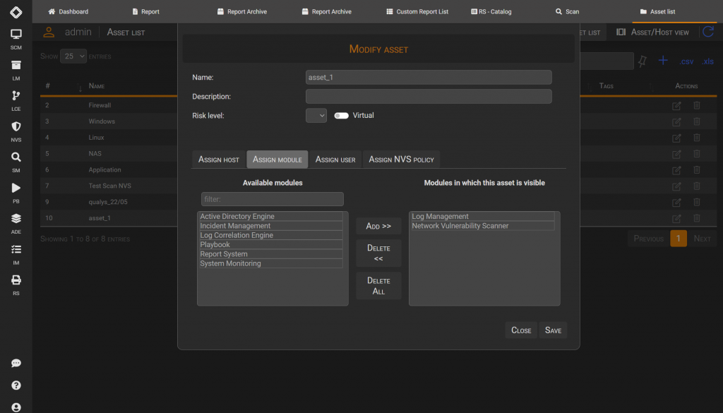 Prepare an asset to NVS