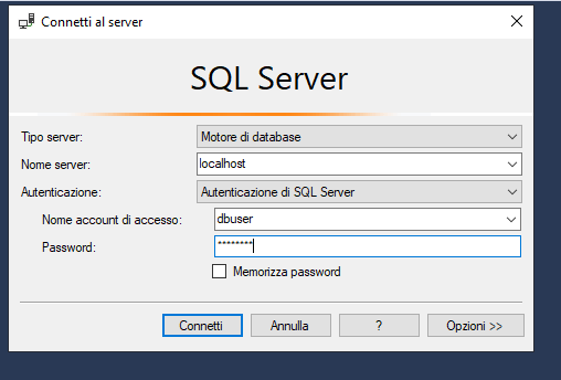 Configure MSSQL App