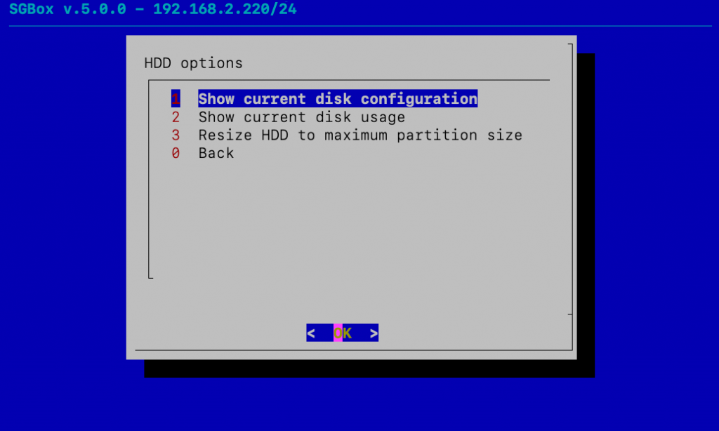 Extend Full Disk (SGBox V5)