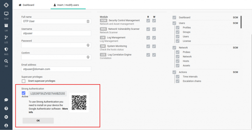 Configure Strong Authentication