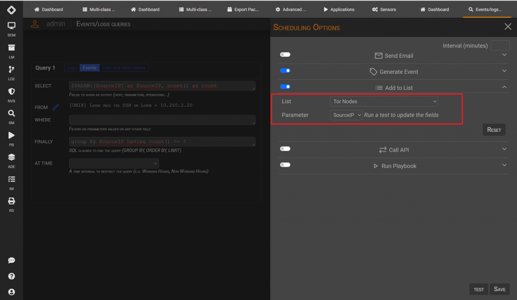 Replace a Sensor with Events Queries