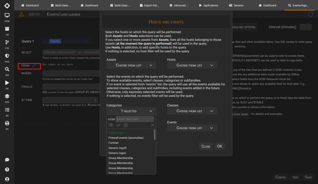 Replace a Sensor with Events Queries