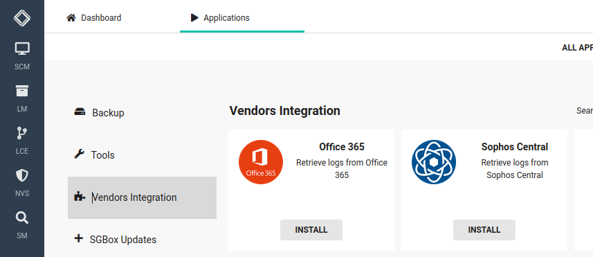 Sophos Central configuration