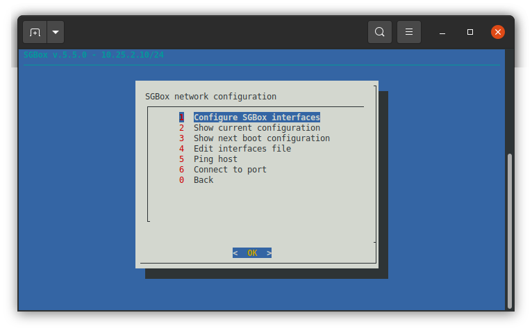 Configure SGBox IP