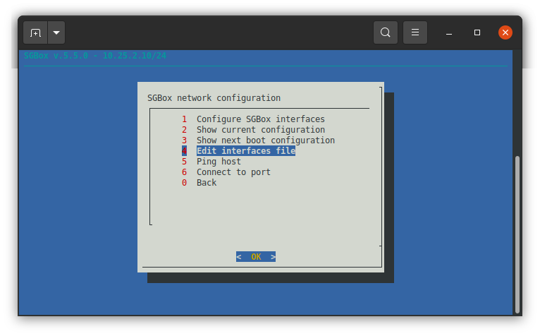 Configure SGBox IP