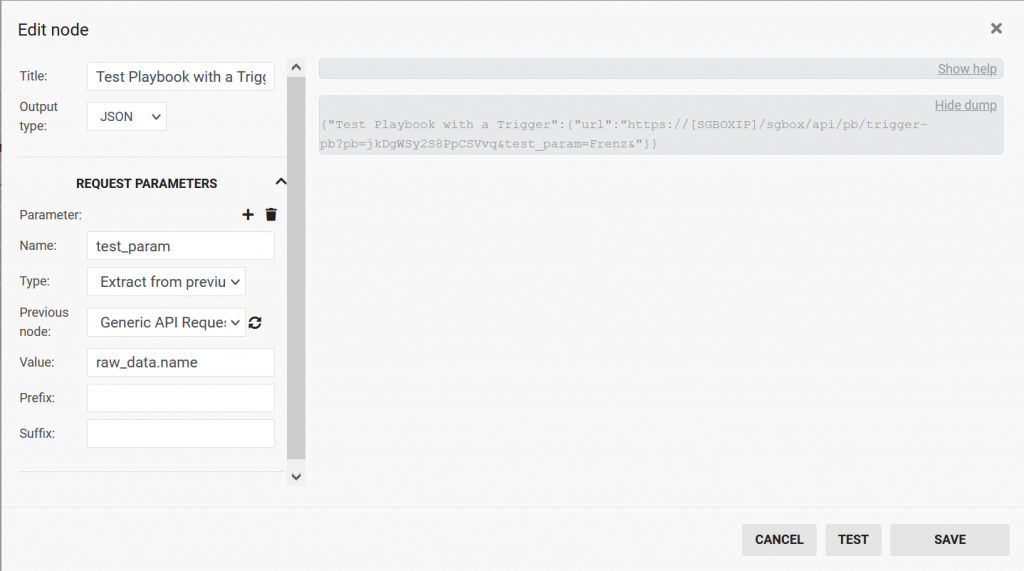 Playbooks - Trigger Node