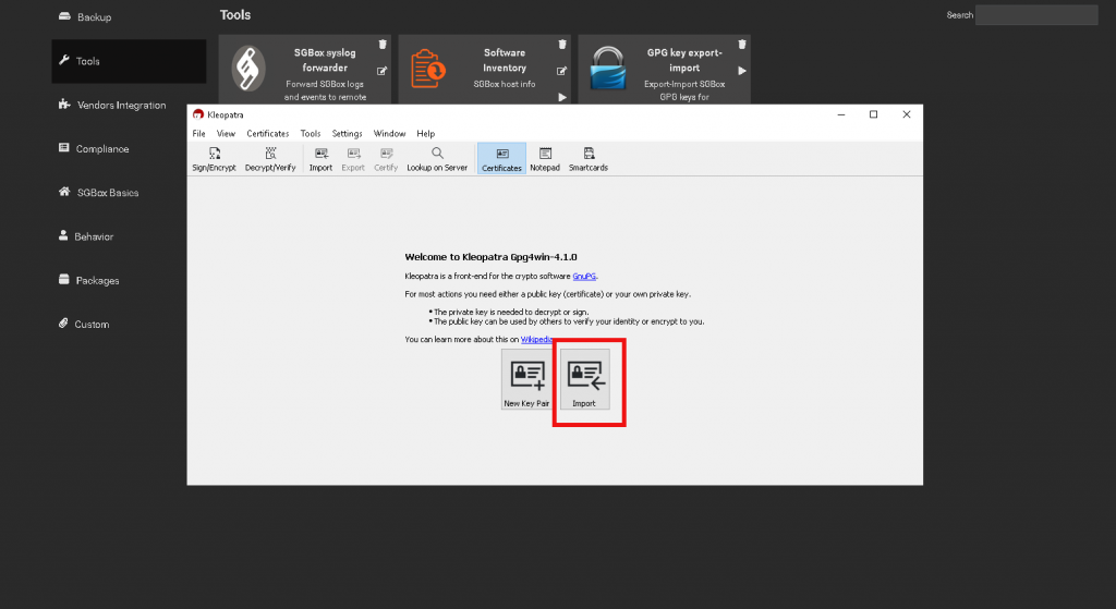 log decryption test