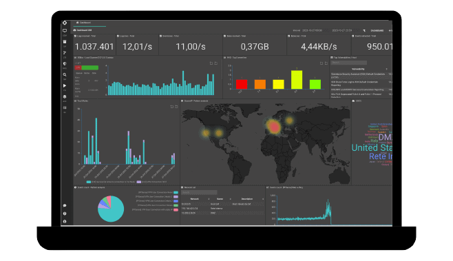SGBox - Next Generation SIEM & SOAR Platform 13 Dashboard home SGBox