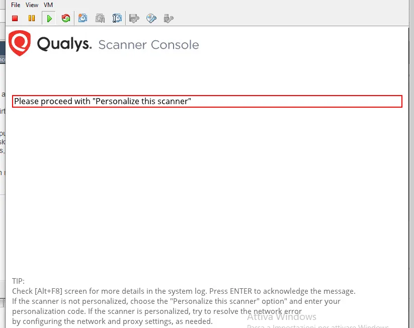 Configure a Qualys probe for SGBox 2 Configure a Qualys probe for SGBox
