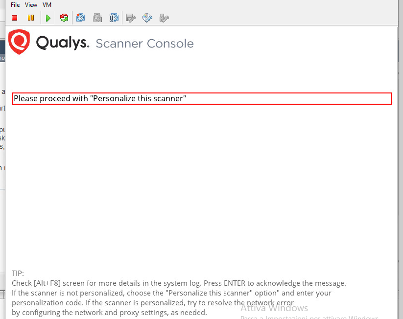 Configure a Qualys probe for SGBox