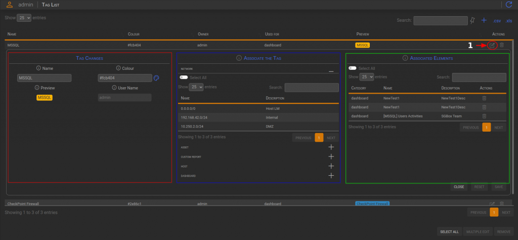 Tag Panel – Functionalities and usage 3 Tag Panel – Functionalities and usage