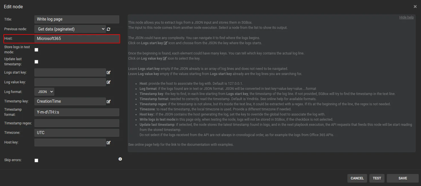 Microsoft 365 (Office 365) – SGBox SIEM Integration Guide