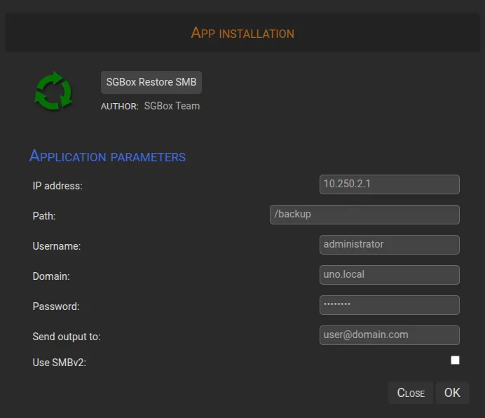 SGBox App Restore 2 SGBox App Restore