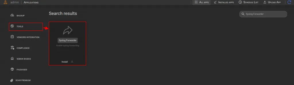 Syslog Forwarder